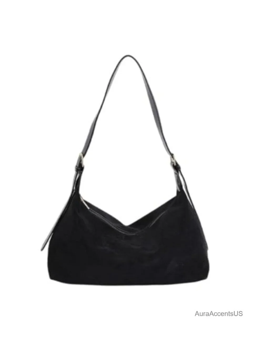 Suede Faux Slouchy Hobo Tote Bag for Women Crossbody Shoulder Purse